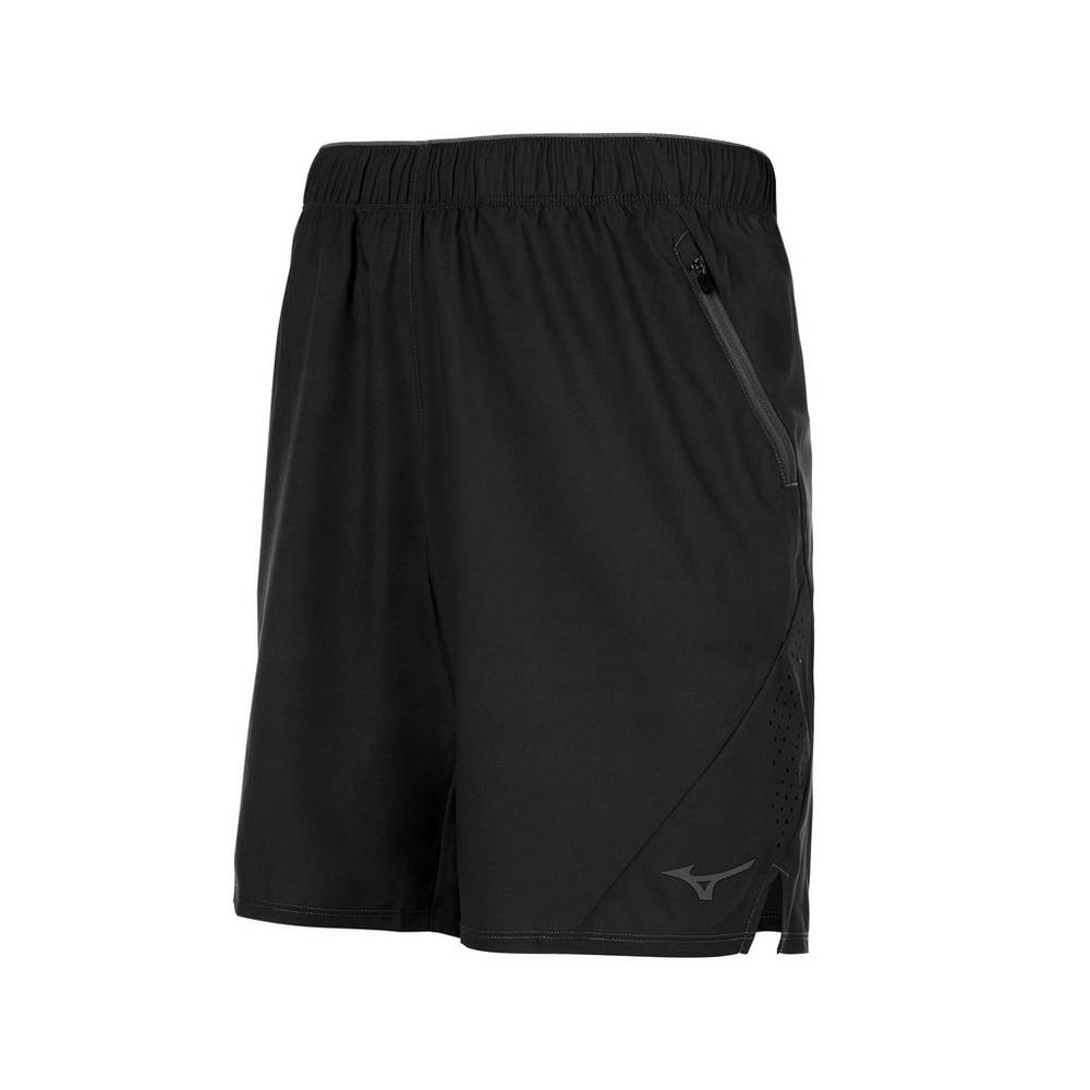 Panske Šortky Mizuno Alpha 9" Čierne Vypredaj YSBA03947